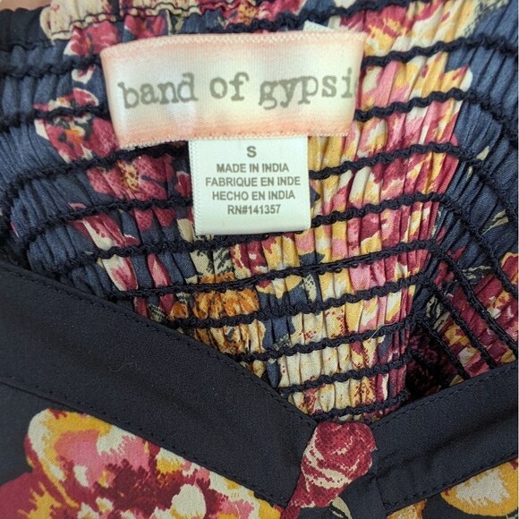 Band of Gypsies Floral Bustier Jumpsuit with Pockets Size Small - Picture 7 of 10